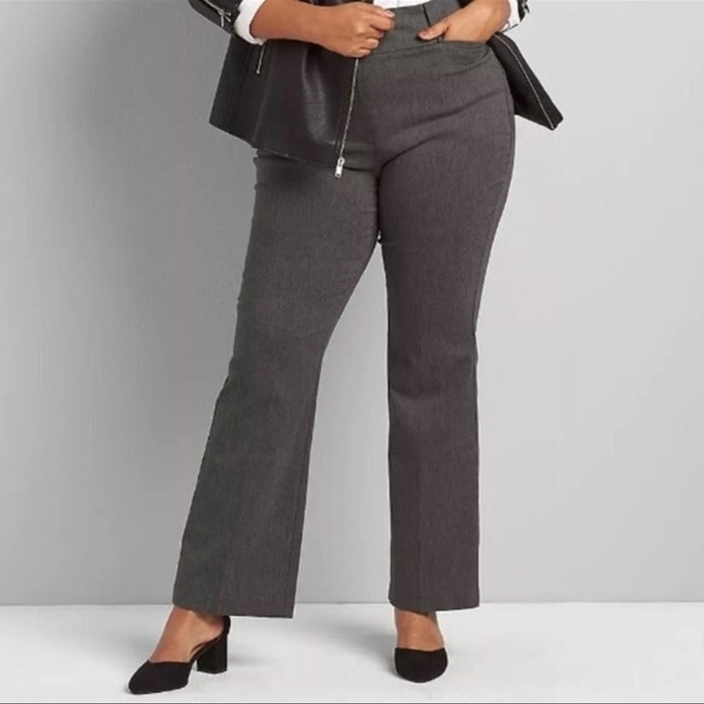 Lane Bryant The Allie Gray Dress Pants
